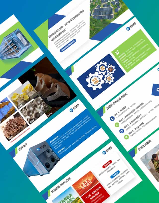 金光集团菌菇项目ppt策划设计